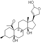 structure of CAS# 66-28-4, Corchoside A aglycon;Corchsularin; Erysimupicrone; Erysimupikron; NSC 86078; Strophanthidin K; Strophanthidine; k-Strophanthidin