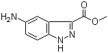 结构式 CAS# 660411-95-0, 5-氨基-1H-吲唑-3-甲酸甲酯