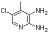 structure of CAS# 662117-20-6, 5-Chloro-4-methyl-2,3-pyridinediamine;2,3-Diamino-5-chloro-4-methylpyridine; 5-Chloro-4-methylpyridine-2,3-diamine