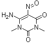 structure of CAS# 6632-68-4, 6-Amino-1,3-dimethyl-5-nitrosouracil