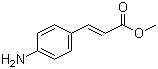 结构式 CAS# 66417-26-3, (E)-3-(4-氨基苯基)-2-丙烯酸甲酯