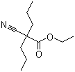 结构式 CAS# 66546-90-5, 2-氰基-2-丙基戊酸乙酯