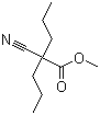结构式 CAS# 66546-92-7, 2-氰基-2-丙基戊酸甲酯