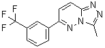 结构式 CAS# 66548-69-4, 3-甲基-6-[3-(三氟甲基)苯基]-1,2,4-三唑并[4,3-b]哒嗪