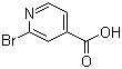 结构式 CAS# 66572-56-3, 2-溴异烟酸; 2-溴-4-吡啶羧酸