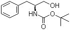 结构式 CAS# 66605-57-0, N-Boc-L-苯丙氨醇; (S)-(-)-2-叔丁氧羰基氨基-3-苯基-1-丙醇