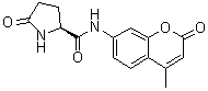 结构式 CAS# 66642-36-2, (2S)-N-(4-甲基-2-氧代-2H-1-苯并吡喃-7-基)-5-氧代-2-吡咯烷甲酰胺