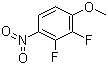 结构式 CAS# 66684-59-1, 2,3-二氟-4-硝基苯甲醚
