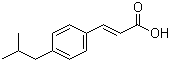 structure of CAS# 66734-95-0, 4-Isobutylcinnamic acid;3-(4-Isobutylphenyl)acrylic acid