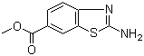 structure of CAS# 66947-92-0, 2-Amino-6-benzothiazolecarboxylic acid methyl ester;2-Amino-6-(carbomethoxy)benzothiazole