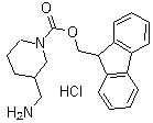 结构式 CAS# 669713-56-8, 3-(氨基甲基)-1-哌啶甲酸 9H-芴-9-基甲酯盐酸盐