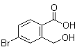 结构式 CAS# 670256-21-0, 4-溴-2-(羟甲基)苯甲酸