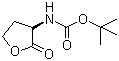 结构式 CAS# 67198-86-1, (R)-2-氧代四氢呋喃-3-基氨基甲酸叔丁酯