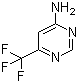 structure of CAS# 672-41-3, 6-(Trifluoromethyl)pyrimidin-4-amine;6-Trifluoromethylpyrimidin-4-ylamine