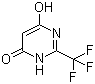 structure of CAS# 672-47-9, 2-Trifluoromethylpyrimidine-4,6-diol;6-Hydroxy-2-(trifluoromethyl)-4(1H)-pyrimidinone; NSC 52339