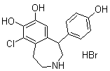 结构式 CAS# 67287-54-1, 非诺多泮单氢溴酸盐