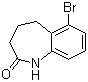 6-溴-1,3,4,5-四氢-2H-1-苯并氮杂卓-2-酮分子结构 (CAS 6729-30-2)