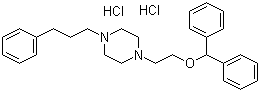 1-[2-(Diphenylmethoxy)ethyl]-4-(3-phenylpropyl)piperazine dihydrochloride molecular structure (CAS 67469-81-2)
