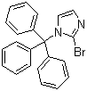 structure of CAS# 67478-47-1, 2-Bromo-1-trityl-1H-imidazole