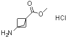 structure of CAS# 676371-65-6, 3-Aminobicyclo[1.1.1]pentane-1-carboxylic acid methyl ester hydrochloride