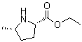 structure of CAS# 676560-84-2, Ethyl (2S,5S)-5-methylpyrrolidine-2-carboxylate;(5S)-5-Methyl-L-proline ethyl ester
