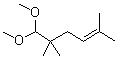 structure of CAS# 67674-46-8, 6,6-Dimethoxy-2,5,5-trimethyl-2-hexene;Amarocit; Amarocite; Methyl pamplemousse