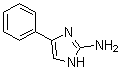4-苯基咪唑-2-胺分子结构 (CAS 6775-40-2)