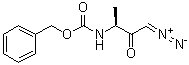 N-[(1S)-3-重氮基-1-甲基-2-氧代丙基]氨基甲酸苄酯分子结构 (CAS 67865-68-3)