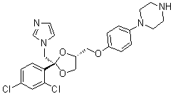 structure of CAS# 67914-61-8, N-Deacetylketoconazole;R 39519