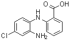structure of CAS# 67990-66-3, 2-(2-Amino-4-chloroanilino)benzoic acid;N-(2-Amino-4-chlorophenyl)anthranilic acid
