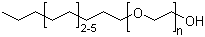 C10-C16 Alcohols ethoxylated molecular structure (CAS 68002-97-1)