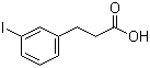 structure of CAS# 68034-75-3, 3-(3-Iodophenyl)propanoic acid;3-Iodobenzenepropanoic acid; 3-(3-Iodophenyl)propionic acid