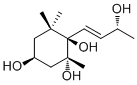 structure of CAS# 680617-50-9, 7-Megastigmene-3,5,6,9-tetrol;(3S,5R,6R,7E,9R)-3,5,6,9-Tetrahydroxymegastigman-7-ene