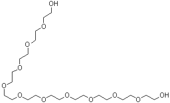 3,6,9,12,15,18,21,24,27,30-十氧杂三十二烷-1,32-二醇分子结构 (CAS 6809-70-7)