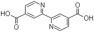 structure of CAS# 6813-38-3, 2,2'-Bipyridine-4,4'-dicarboxylic acid;4,4'-Dicarboxy-2,2'-bipyridine