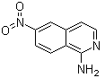 结构式 CAS# 681427-41-8, 6-硝基-1-异喹啉胺