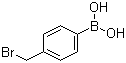 结构式 CAS# 68162-47-0, 4-(溴甲基)苯硼酸; 4-溴甲基苯硼酸