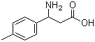 结构式 CAS# 68208-18-4, 3-氨基-3-(4-甲基苯基)丙酸