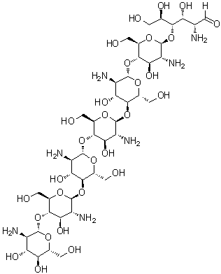壳七糖分子结构 (CAS 68232-35-9)