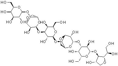 结构式 CAS# 68289-59-8, 琼胶六糖醇