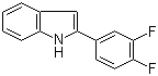 结构式 CAS# 68290-36-8, 2-(3,4-二氟苯基)吲哚