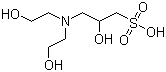结构式 CAS# 68399-80-4, 3-[N,N-二(羟乙基)氨基]-2-羟基丙磺酸
