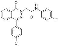 structure of CAS# 684234-60-4, 2-(4-(4-Chlorophenyl)-1-oxophthalazin-2(1H)-yl)-N-(4-fluorophenyl)acetamide;WAY-323096