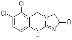 structure of CAS# 68475-42-3, Anagrelide;6,7-Dichloro-5,10-dihydro-3H-imidazo[2,1-b]quinazolin-2-one