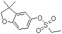 structure of CAS# 68505-69-1, Zerbex;Benfuresate; NC 20484; NS 112; Ethanesulfonic acid, 2,3-dihydro-3,3-dimethyl-5-benzofuranyl ester