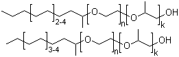 结构式 CAS# 68551-14-4, C11-C15 仲醇聚氧乙烯聚氧丙烯醚