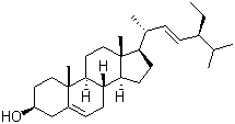 Stigmasterol molecular structure (CAS 68555-08-8)