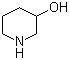 结构式 CAS# 6859-99-0, 3-羟基哌啶; 3-哌啶醇