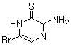 结构式 CAS# 6863-75-8, 3-氨基-6-溴-2-(1H)-吡嗪硫酮