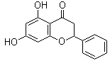 结构式 CAS# 68745-38-0, (±)-5,7-二羟基黄烷酮